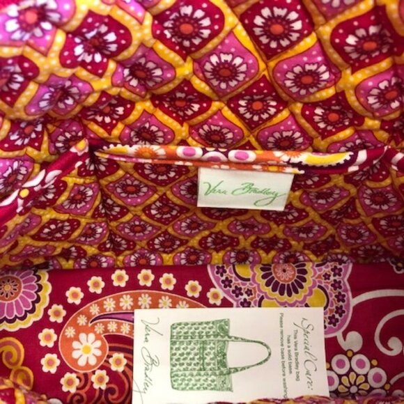 VERA BRADLEY RASPBERRY FIZZ 2008 Purse/Cosmetic Bag Set - Picture 10 of 16